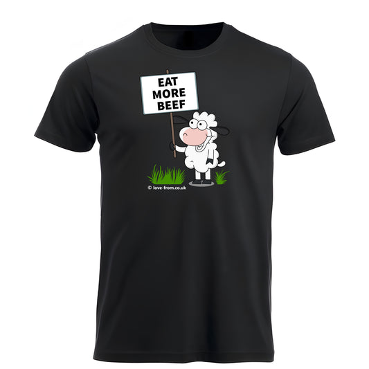 Eat More Beef Sheep Demonstration t-shirt farming 203005