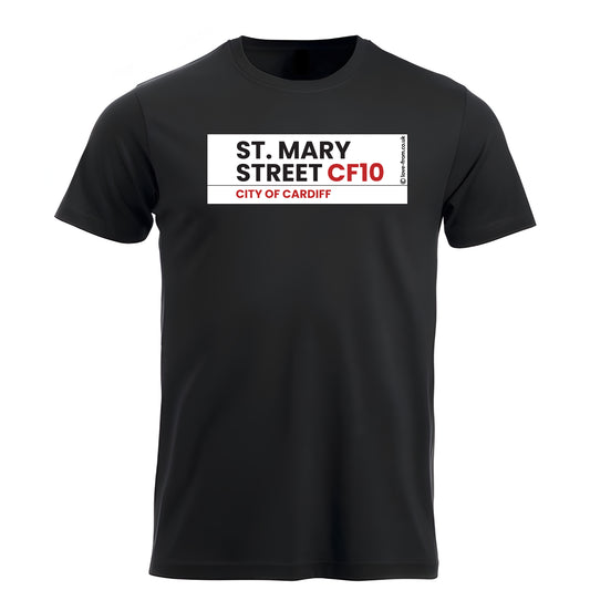 St. Mary Street, Cardiff, Wales CF10 t-shirt 201100